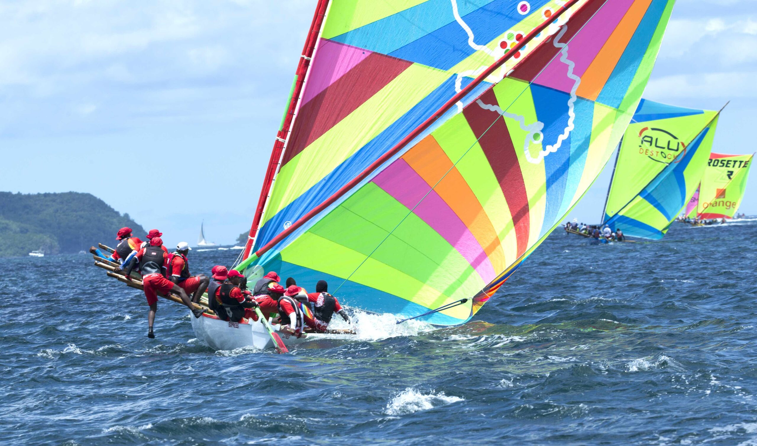 Yoles à voile en Martinique